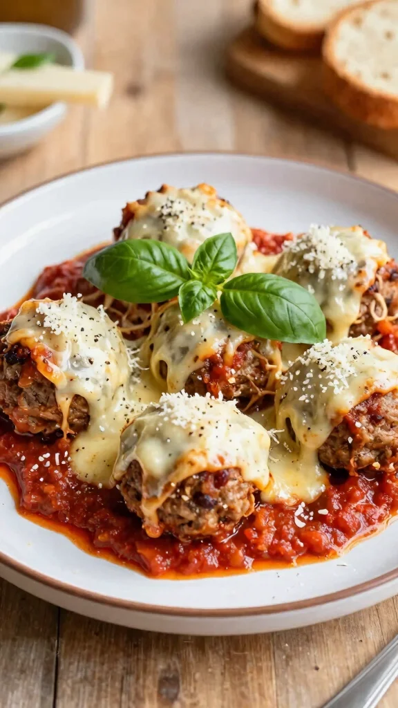 19 Chicken Meatball Recipes Juicy & Easy - 12. Cheesy Chicken Meatballs 1