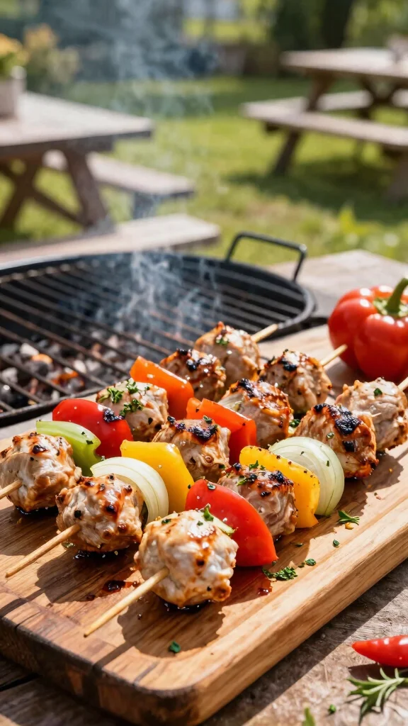 19 Chicken Meatball Recipes Juicy & Easy - 17. Chicken Meatball Skewers 1