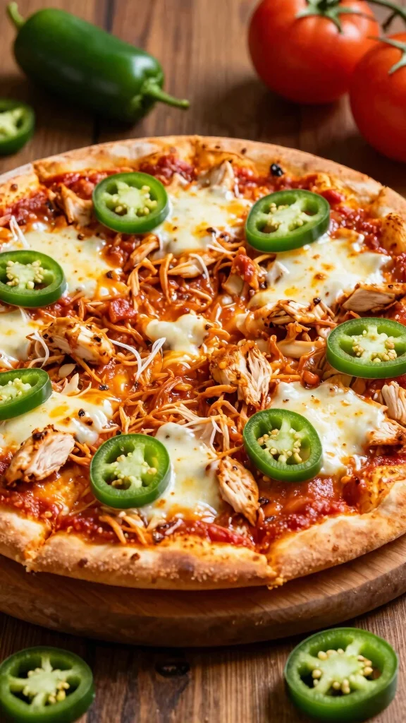19 Chicken Pizza Recipes You Can Make at Home - 16. Chicken and Jalapeño Pizza 1
