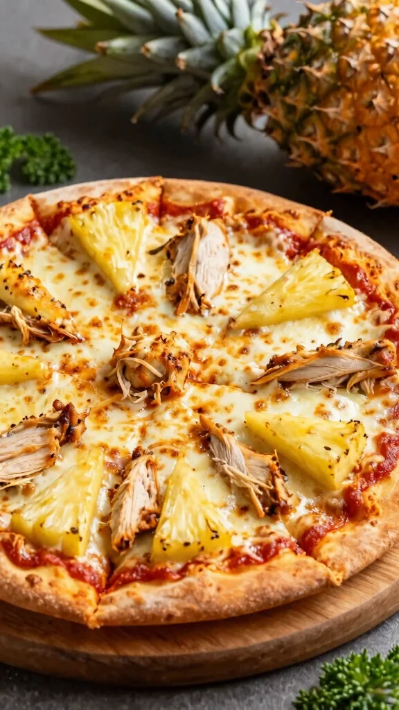 19 Chicken Pizza Recipes You Can Make at Home - 19. Chicken and Pineapple Pizza 1