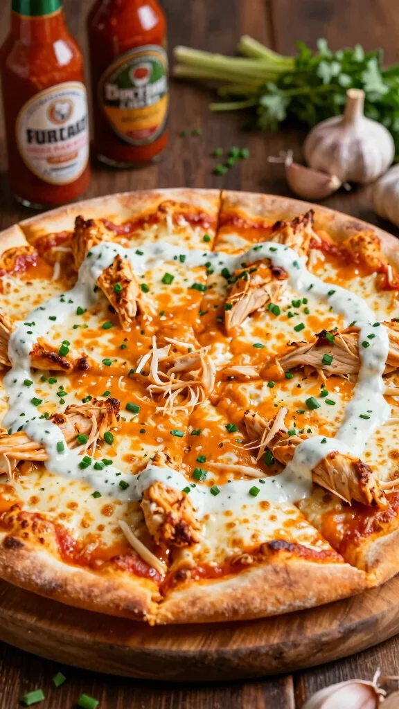 19 Chicken Pizza Recipes You Can Make at Home - 5. Buffalo Chicken Pizza 1