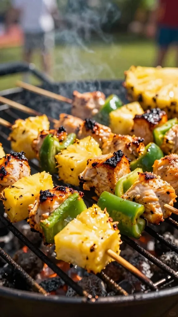 19 Chicken Skewer Recipes for Party Nights - 1. Fruity Pineapple Chicken Skewers 1