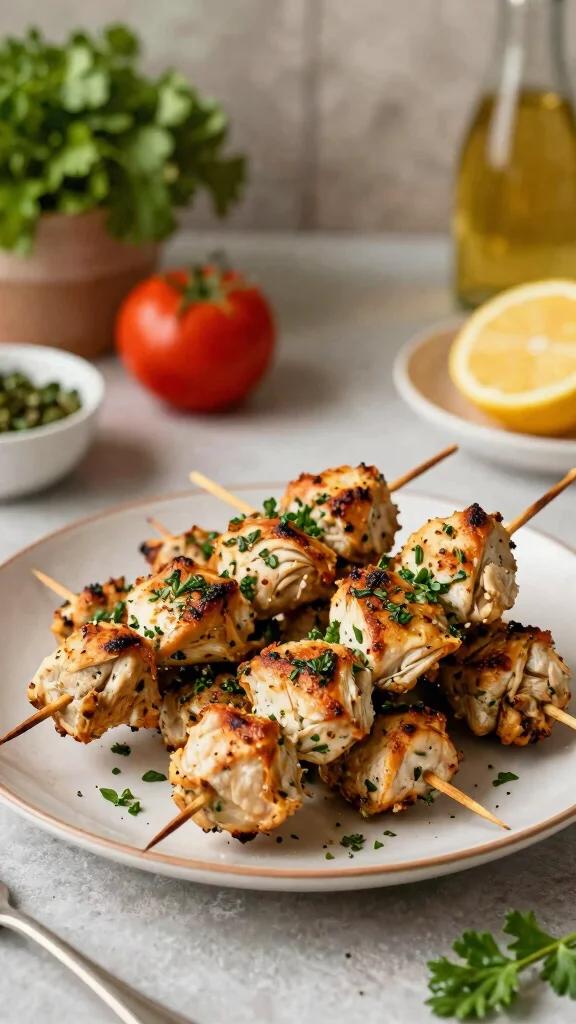 19 Chicken Skewer Recipes for Party Nights - 11. Italian Herb Chicken Skewers 1