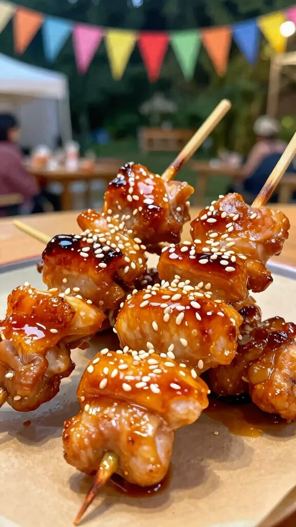 19 Chicken Skewer Recipes for Party Nights - 7. Teriyaki Chicken Skewers 1