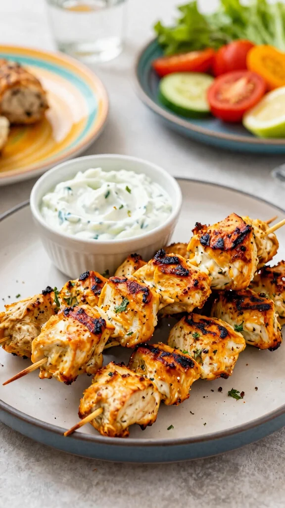 19 Chicken Skewer Recipes for Party Nights - 9. Mediterranean Chicken Skewers 1