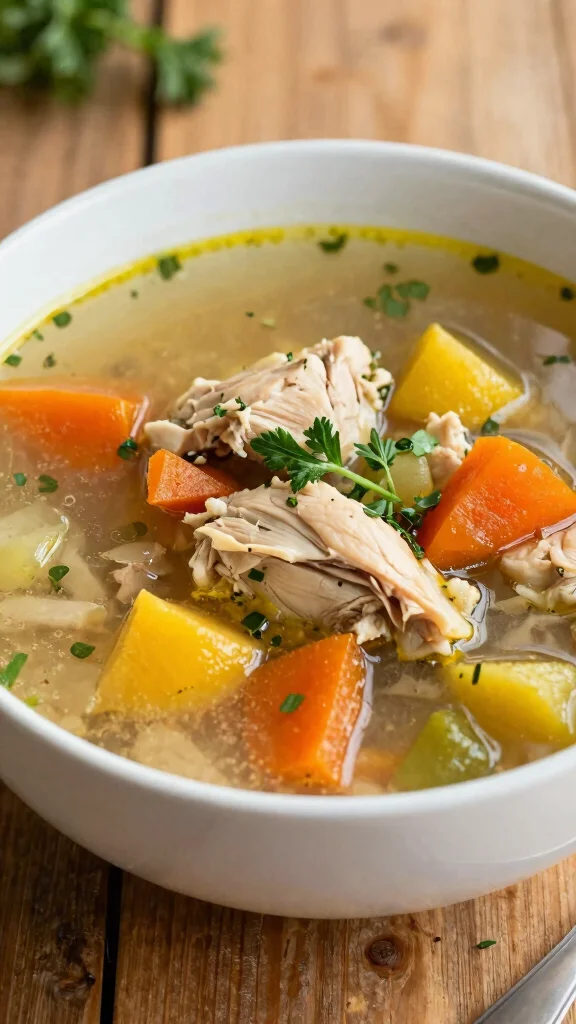 19 Chicken Stew Recipes for Cold Weather Nights - 13. Chicken and Vegetable Soup Stew 1