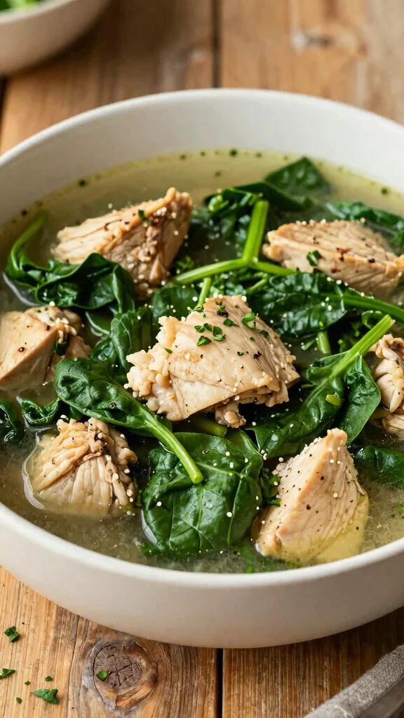 19 Chicken Stew Recipes for Cold Weather Nights - 19. Hearty Chicken Stew with Spinach 1