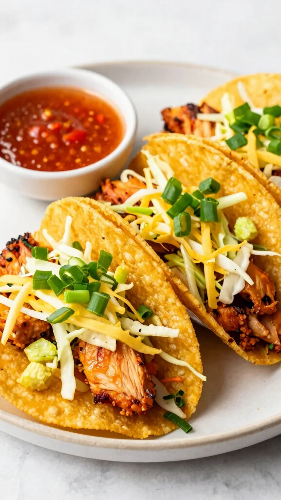 19 Chicken Taco and Burrito Recipes for Taco Tuesday - 10. Orange Ginger Chicken Tacos 1