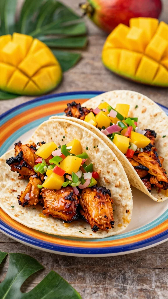 19 Chicken Taco and Burrito Recipes for Taco Tuesday - 14. Jerk Chicken Tacos 1