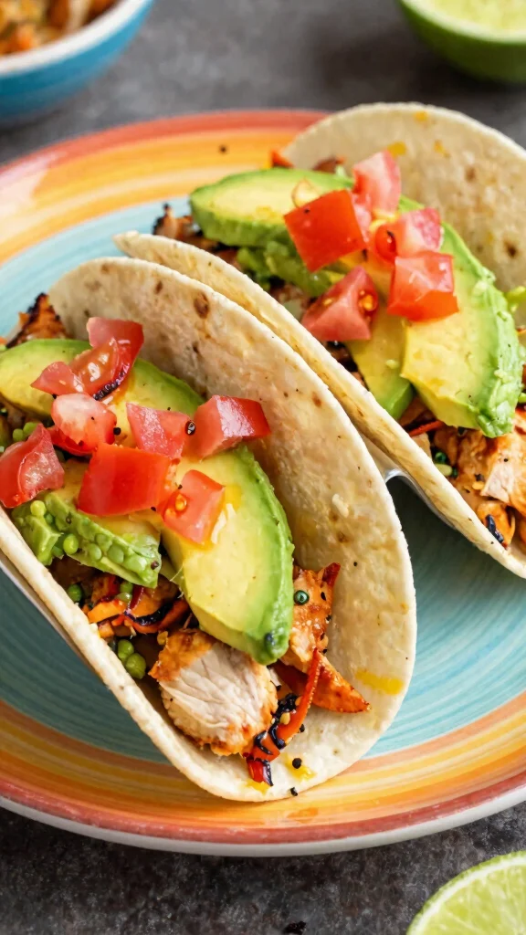 19 Chicken Taco and Burrito Recipes for Taco Tuesday - 15. Chicken and Avocado Tacos 1