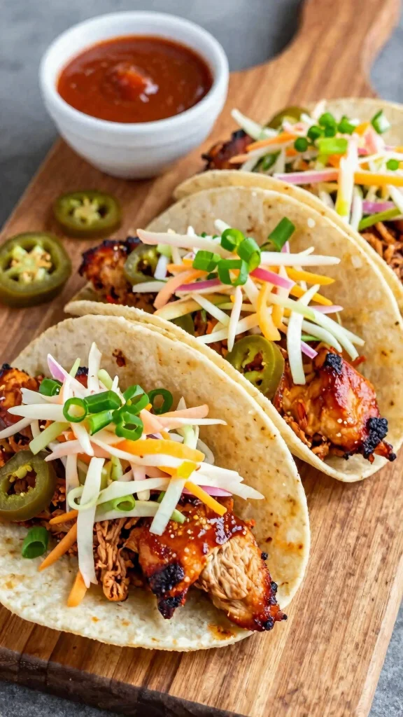 19 Chicken Taco and Burrito Recipes for Taco Tuesday - 4. BBQ Chicken Tacos 1