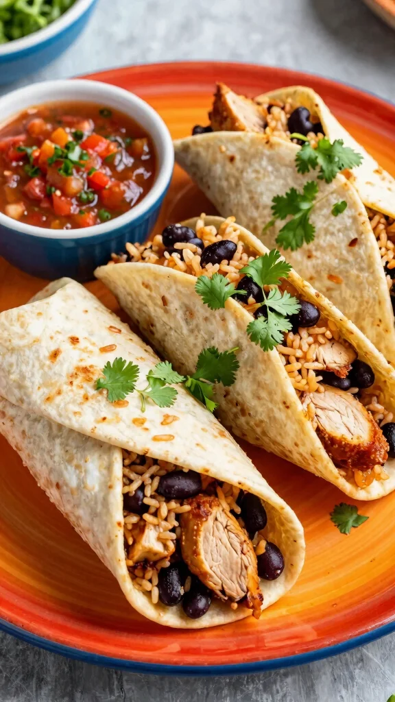 19 Chicken Taco and Burrito Recipes for Taco Tuesday - 7. Chipotle Chicken Burritos 1