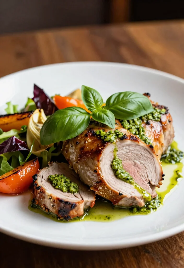 19 Elegant Pork Tenderloin Recipes Air Fryer: Simple Dinner - 17. Pesto Stuffed Pork Tenderloin 1