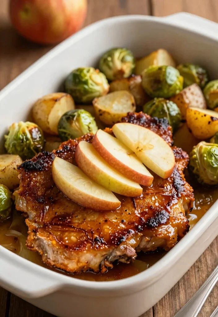 19 Juicy Bone In Pork Chop Recipes in Oven: Flavorful - 14. Apple Cider Glazed Pork Chops 1