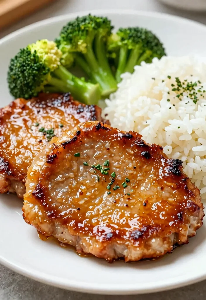 19 Juicy Bone In Pork Chop Recipes in Oven: Flavorful - 2. Honey Garlic Glazed Pork Chops 1