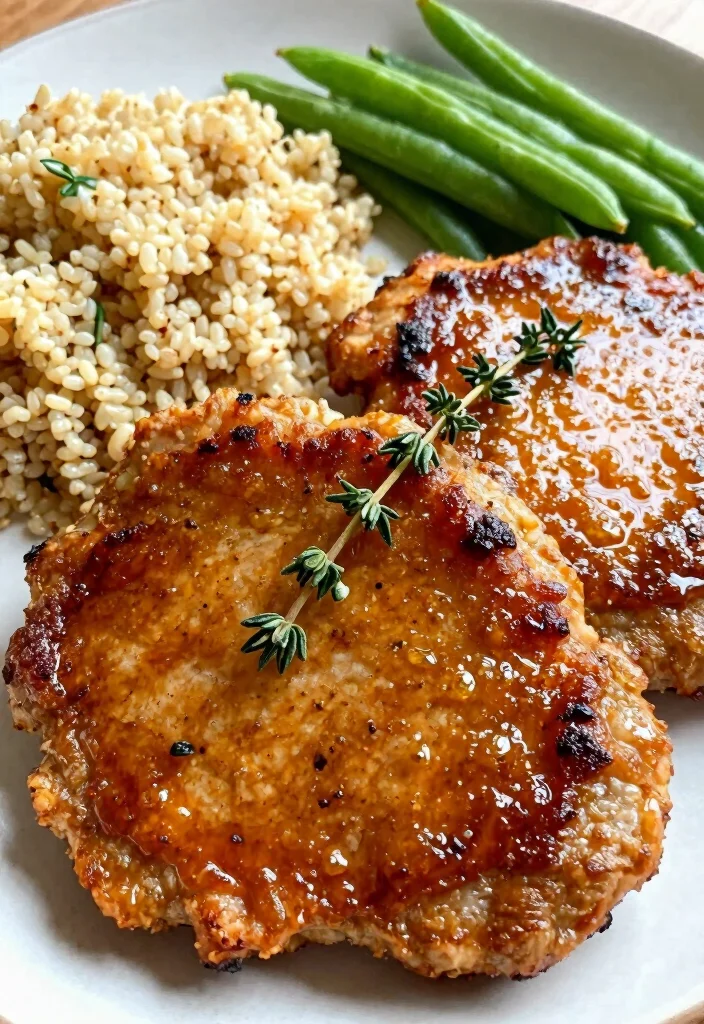 19 Juicy Bone In Pork Chop Recipes in Oven: Flavorful - 4. Spicy Maple Mustard Pork Chops 1