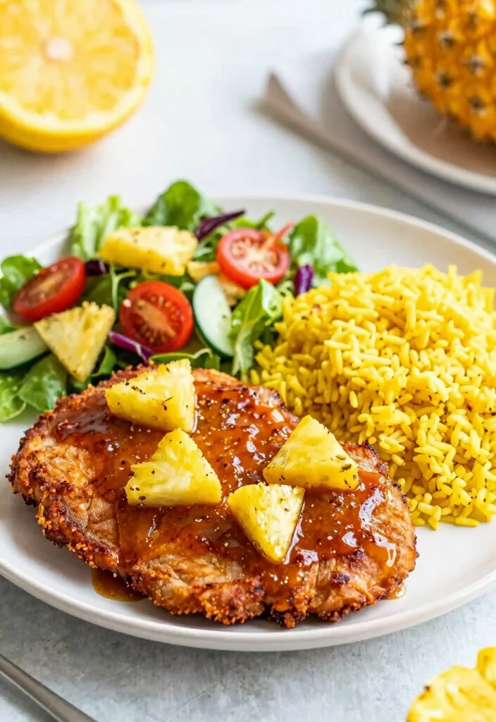 19 Quick & Easy Crock Pot Pork Chop Recipes: Weeknight Dinners - 7. Pineapple Glazed Pork Chops 1