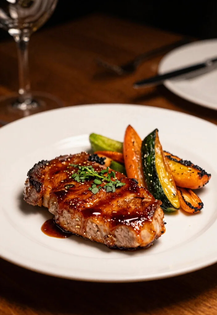 19 Quick & Easy Crock Pot Pork Chop Recipes: Weeknight Dinners - 9. Balsamic Glazed Pork Chops 1