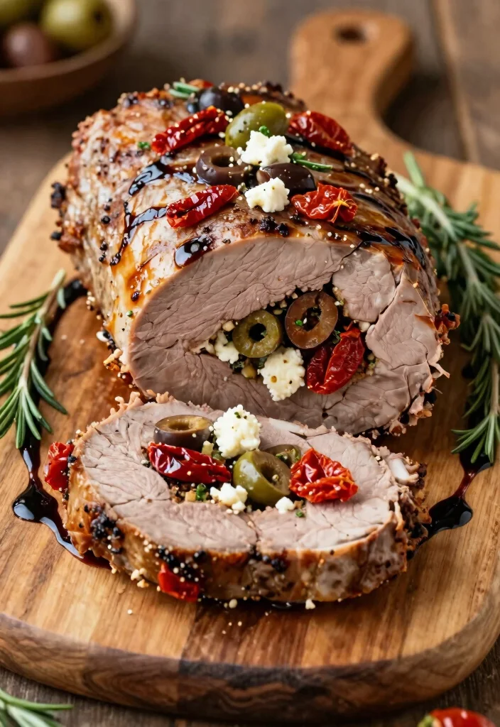 19 Restaurant-Quality Pork Tenderloin Recipes in Oven: At Home - 11. Mediterranean Stuffed Pork Tenderloin 1