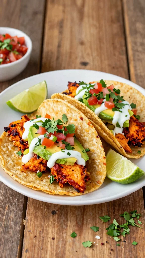 19 Spicy Chicken Recipes for Heat Seekers - 2. Fiery Chicken Tacos 1