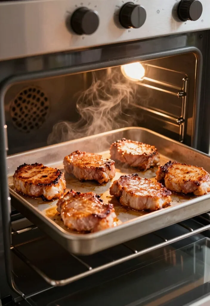 19-Step Shake and Bake Pork Chops: Easy Breaded Crispy Chops - 5. Baking in the Oven 1