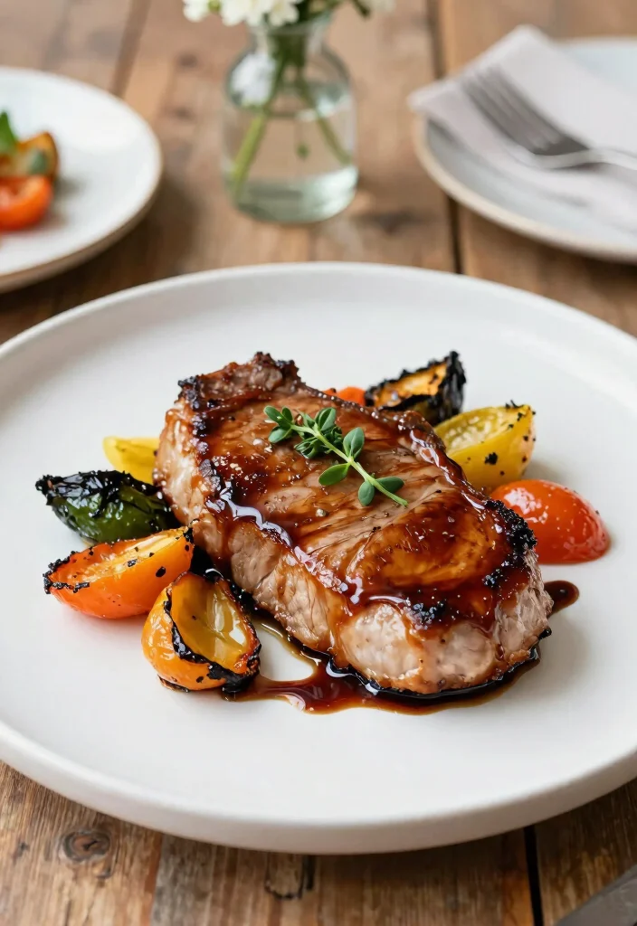 19 Ways to Cook Pork Chops in the Crock Pot: Tender & Juicy Every Time - 9. Balsamic Glazed Pork Chops 1