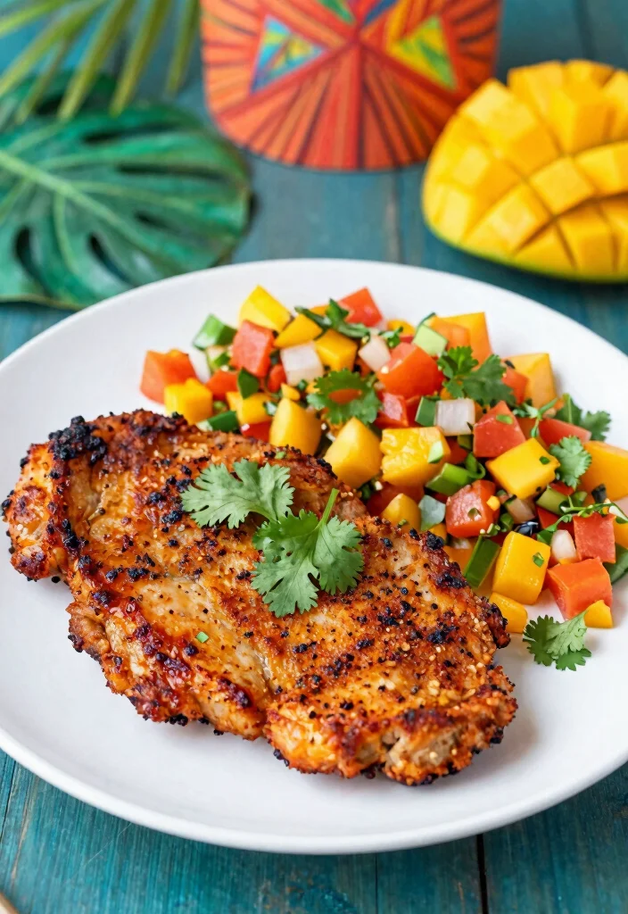 20 Best Air Fryer Pork Chops Bone In: Perfect Juicy Chops Every Time - 14. Jerk-Seasoned Pork Chops 1