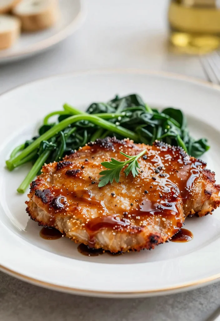20 Best Air Fryer Pork Chops Bone In: Perfect Juicy Chops Every Time - 17. Balsamic Glazed Pork Chops 1