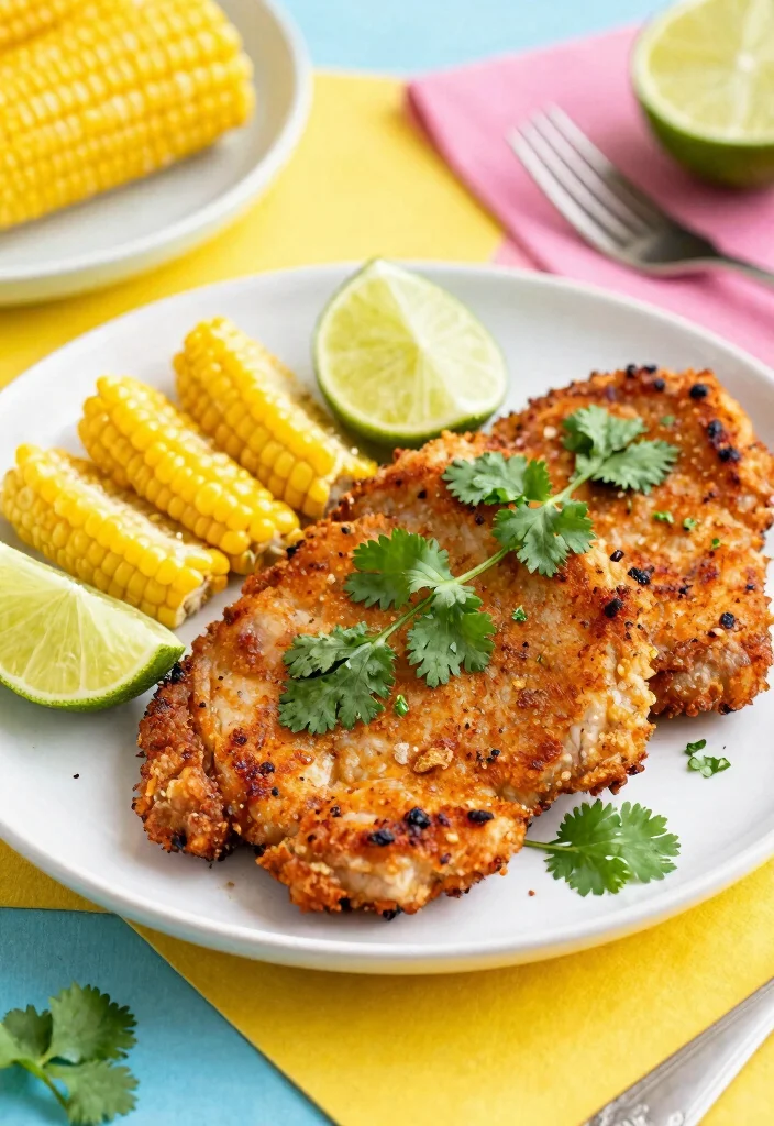 20 Best Air Fryer Pork Chops Bone In: Perfect Juicy Chops Every Time - 19. Cilantro Lime Pork Chops 1