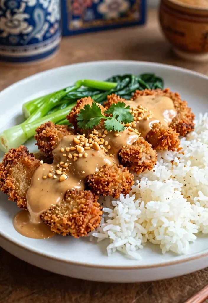 20 Best Air Fryer Pork Chops Bone In: Perfect Juicy Chops Every Time - 20. Thai Peanut Sauce Pork Chops 1