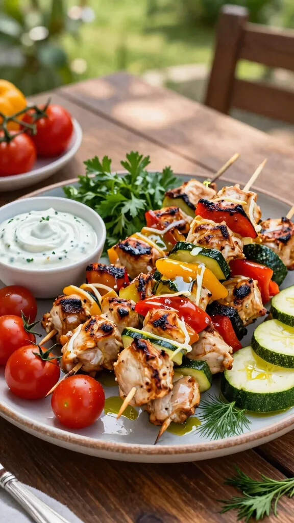 20 Best Chicken Breast Recipes That Never Fail - 3. Mediterranean Grilled Chicken Skewers 1