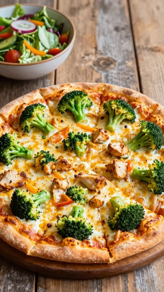 20 Chicken Broccoli Recipes Perfect for Dinner - 17. Chicken Broccoli Pizza 1