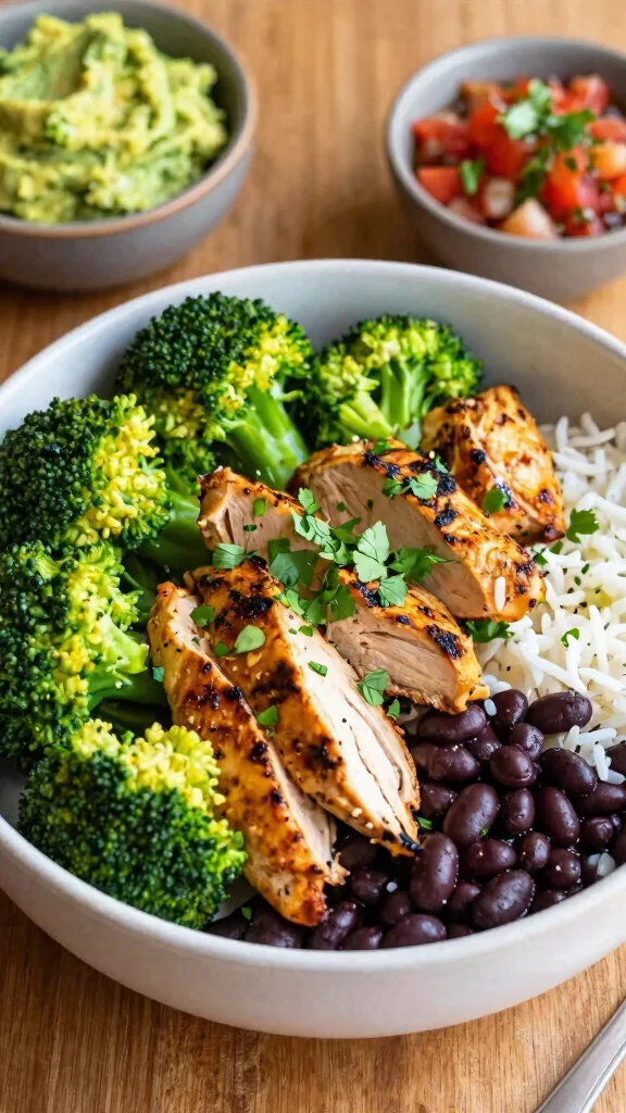20 Chicken Broccoli Recipes Perfect for Dinner - 18. Chicken Broccoli Burrito Bowl 1