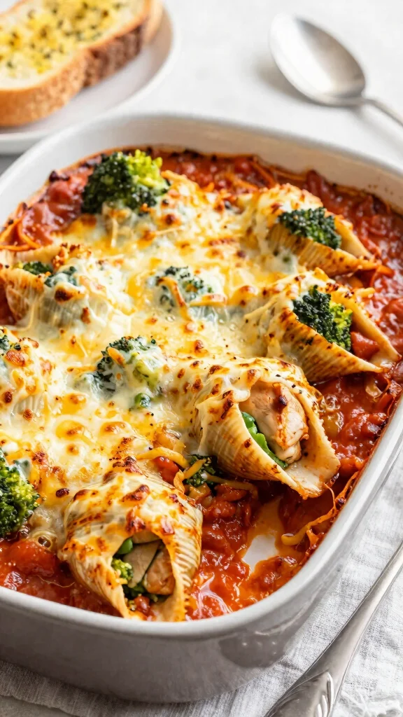 20 Chicken Broccoli Recipes Perfect for Dinner - 20. Chicken Broccoli and Cheese Stuffed Shells 1