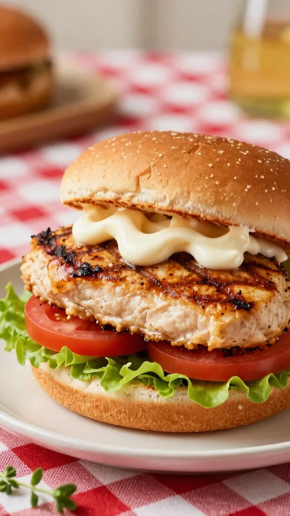 20 Chicken Burger Recipes for Homemade Fast Food - 1. Classic Grilled Chicken Burger 1