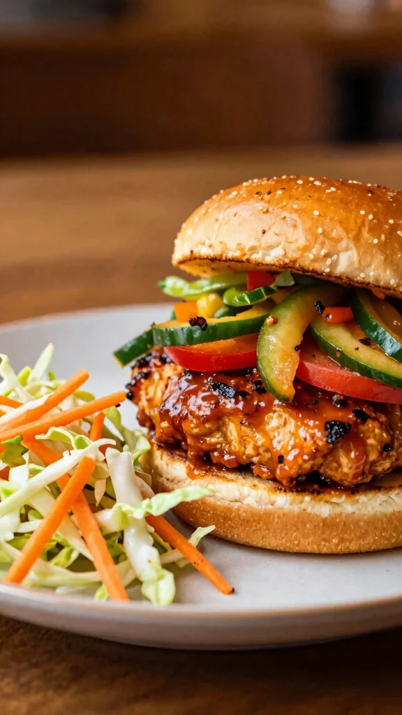 20 Chicken Burger Recipes for Homemade Fast Food - 12. Sweet Chili Chicken Burger 1