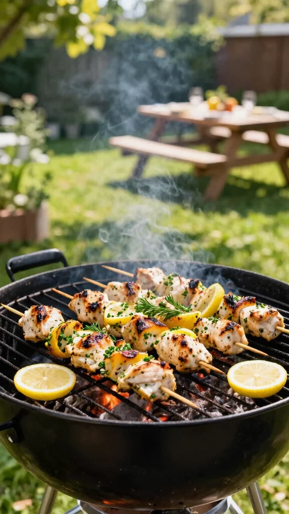 20 Chicken Kebabs Recipes Great for Grilling - 1. Lemon Herb Grilled Chicken Kebabs 1