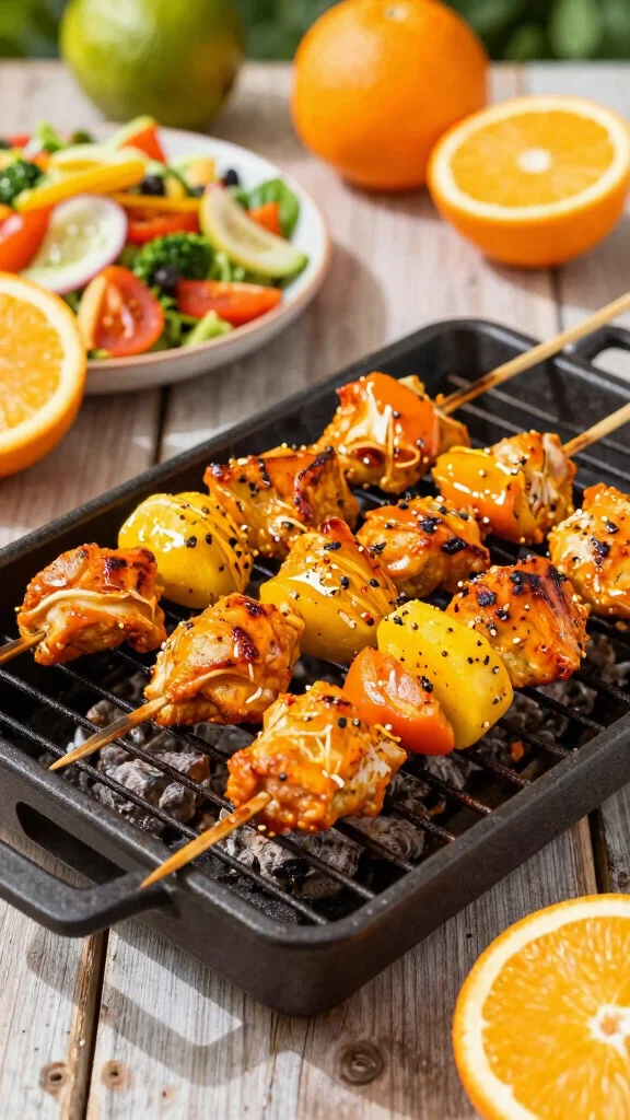 20 Chicken Kebabs Recipes Great for Grilling - 10. Orange Ginger Chicken Kebabs 1