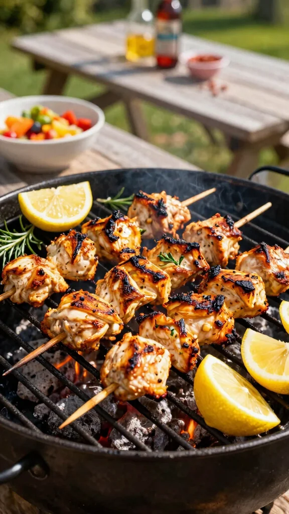 20 Chicken Kebabs Recipes Great for Grilling - 11. Garlic Lemon Chicken Kebabs 1