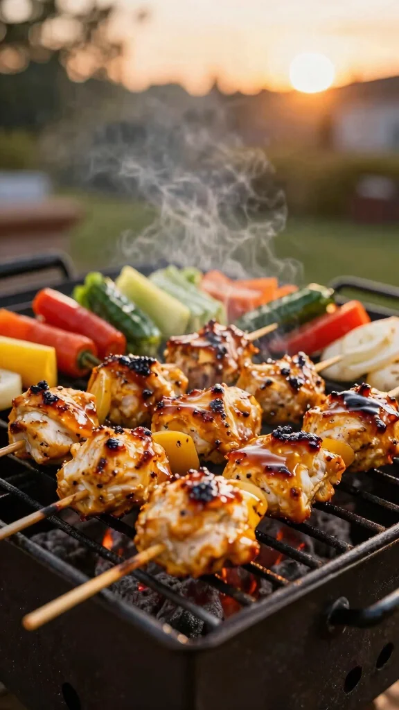 20 Chicken Kebabs Recipes Great for Grilling - 14. Maple Mustard Chicken Kebabs 1