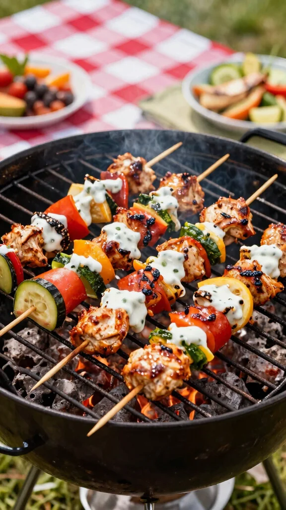 20 Chicken Kebabs Recipes Great for Grilling - 17. Zesty Ranch Chicken Kebabs 1