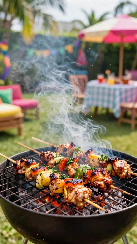 20 Chicken Kebabs Recipes Great for Grilling - 18. Jamaican Jerk Chicken Kebabs 1