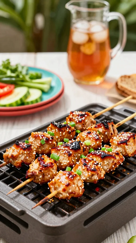20 Chicken Kebabs Recipes Great for Grilling - 20. Sesame Soy Chicken Kebabs 1