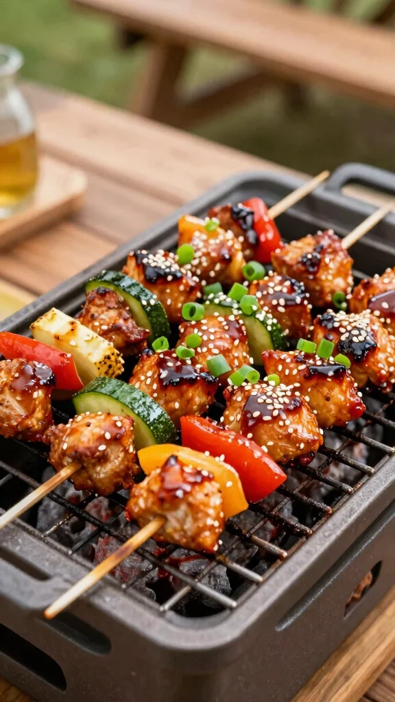 20 Chicken Kebabs Recipes Great for Grilling - 3. Sweet and Tangy Teriyaki Chicken Kebabs 1