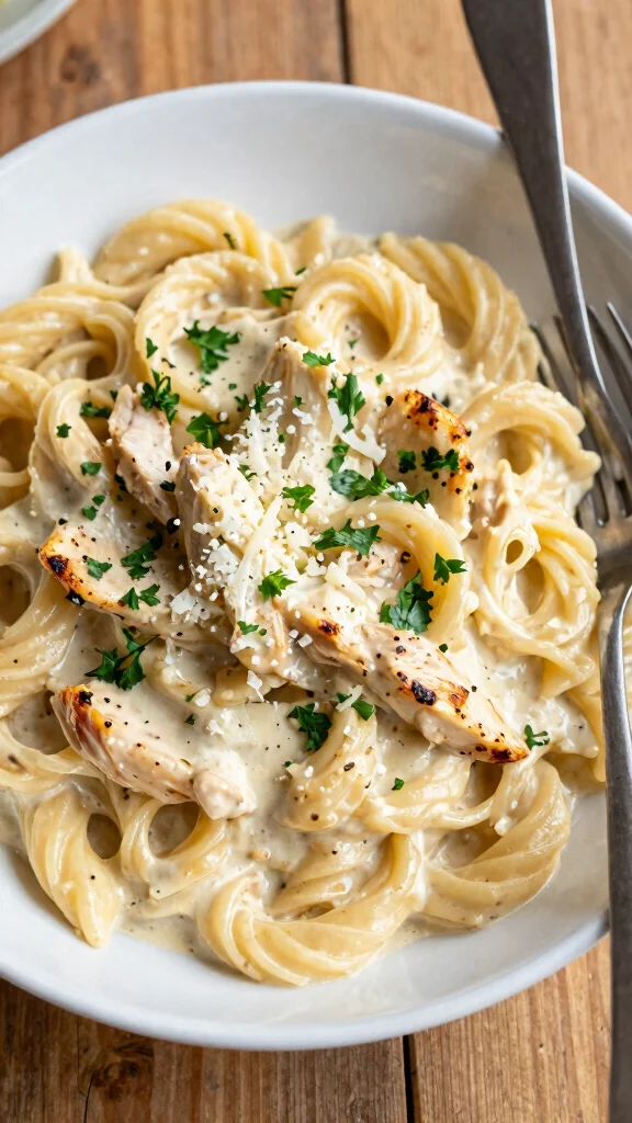 20 Creamy Chicken Pasta Recipes Everyone Loves - 1. Creamy Garlic Chicken Pasta 1