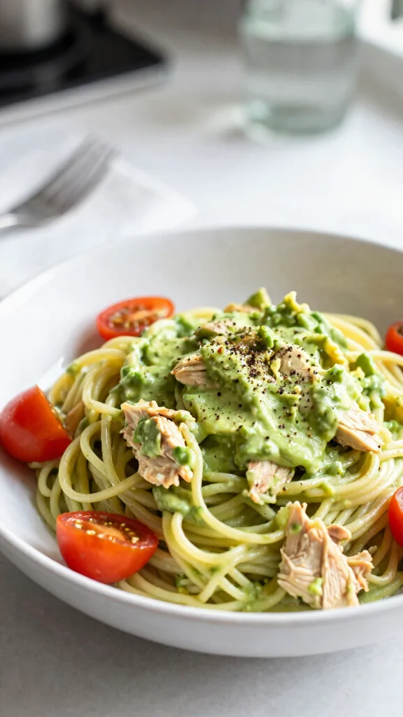 20 Creamy Chicken Pasta Recipes Everyone Loves - 19. Creamy Avocado Chicken Pasta 1
