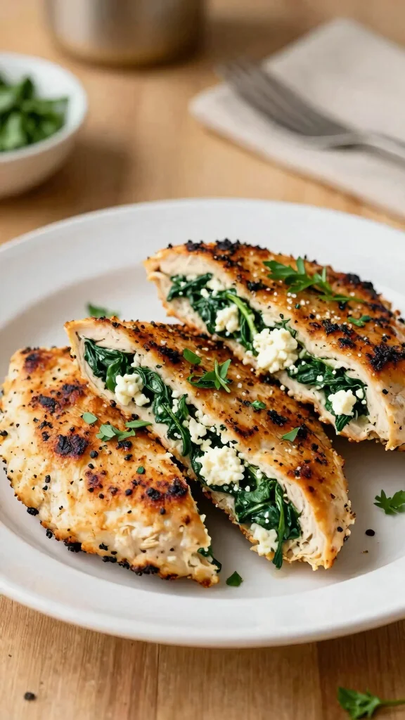 20 Crispy Chicken Cutlet Recipes You'll Love - 19. Spinach Feta Chicken Cutlets 1
