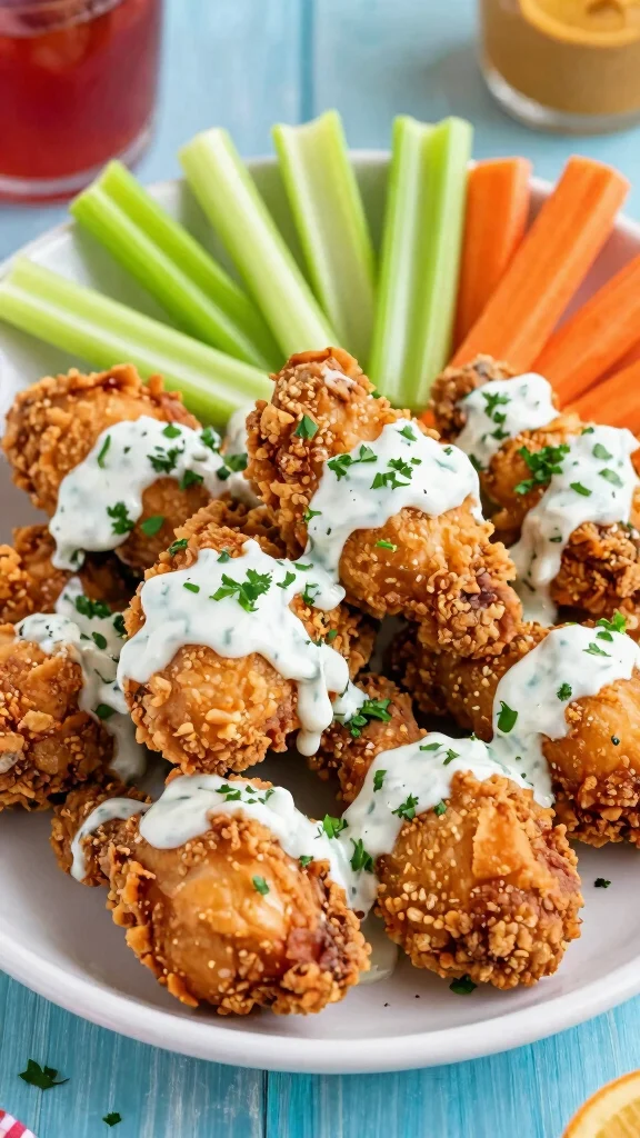 20 Crispy Fried Chicken Recipes to Drool Over - 11. Buffalo Ranch Gluten-Free Fried Chicken 1