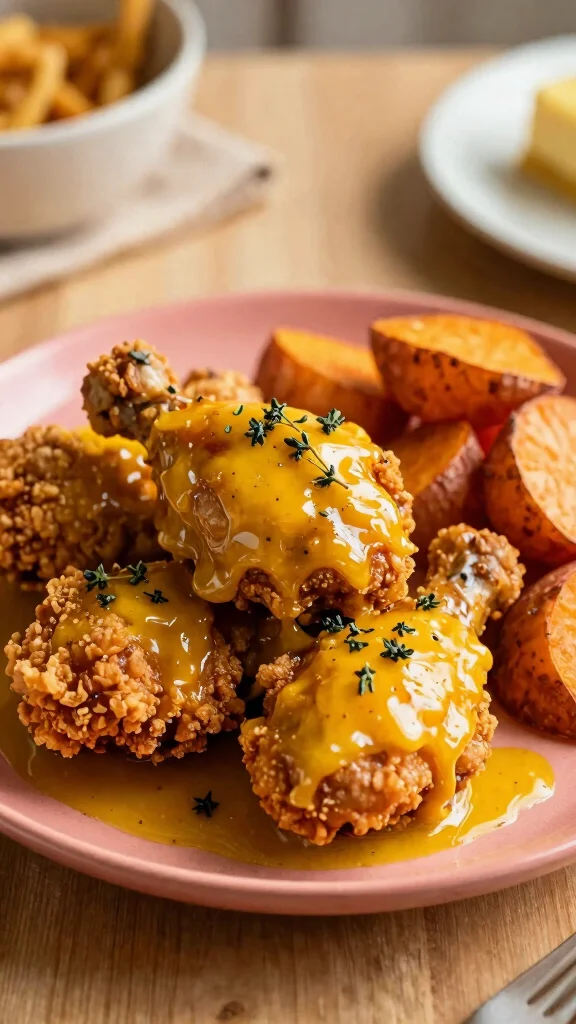 20 Crispy Fried Chicken Recipes to Drool Over - 13. Maple Mustard Gluten-Free Fried Chicken 1