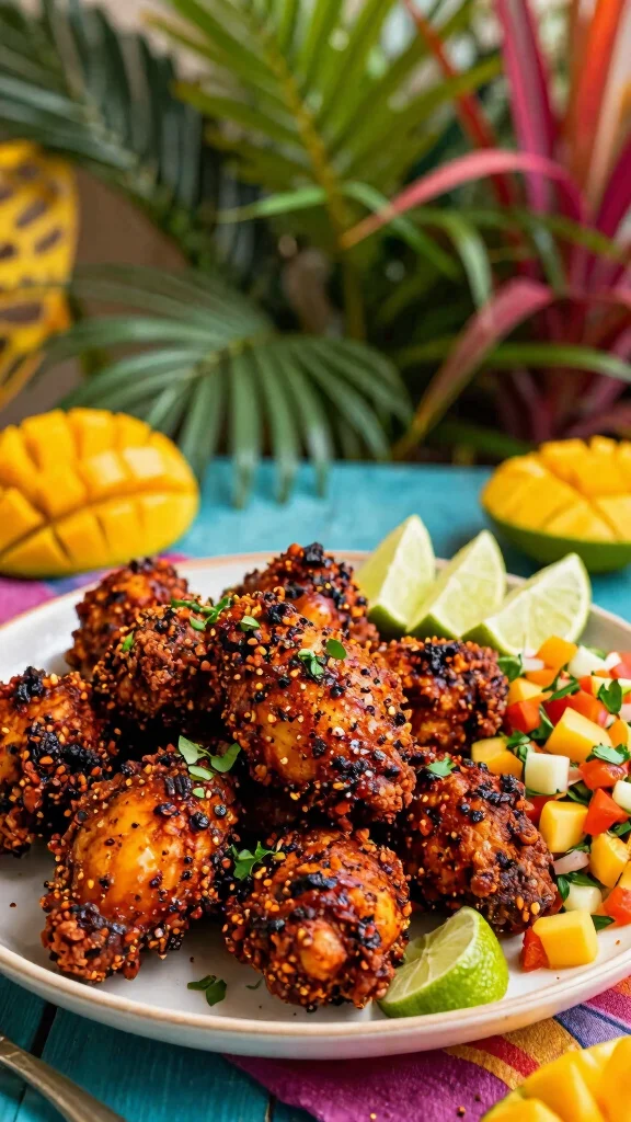 20 Crispy Fried Chicken Recipes to Drool Over - 15. Jamaican Jerk Gluten-Free Fried Chicken 1